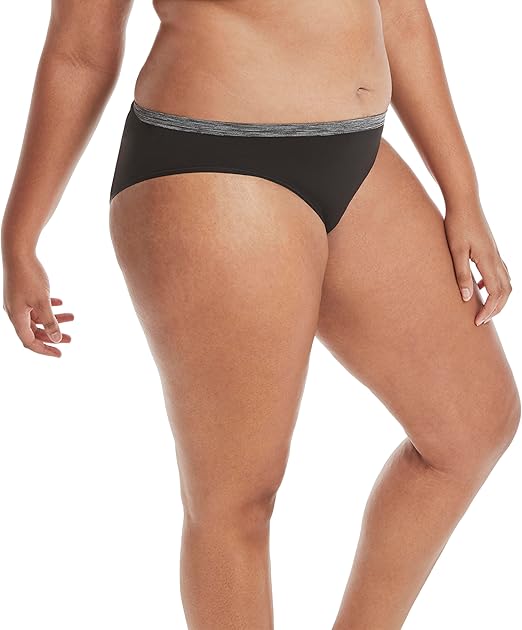Hanes Women’s Seamless Underwear 6-Pack – Bikini, Thong & Boyshort Styles