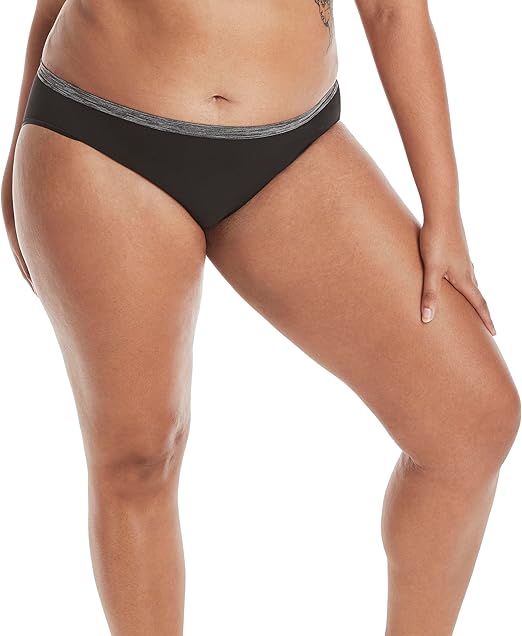 Hanes Women’s Seamless Underwear 6-Pack – Bikini, Thong & Boyshort Styles
